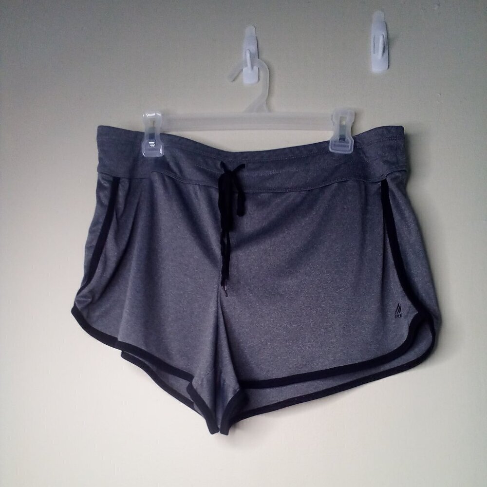 RBX Shorts Women XL Active Athletic Running Drawstring Gray Black